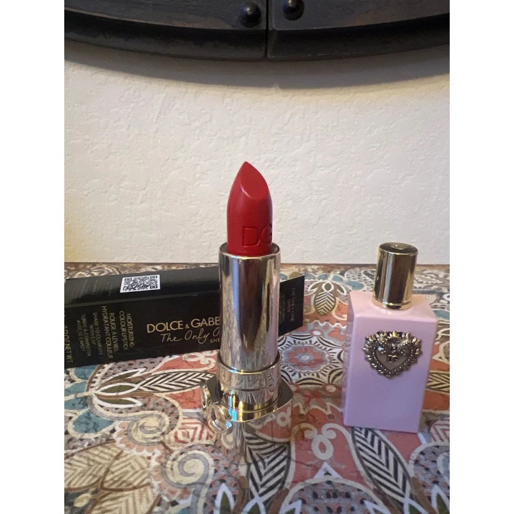 Dolce & Gabbana Dabber & Lipstick 623 Juicy Strawberry Pink Case New